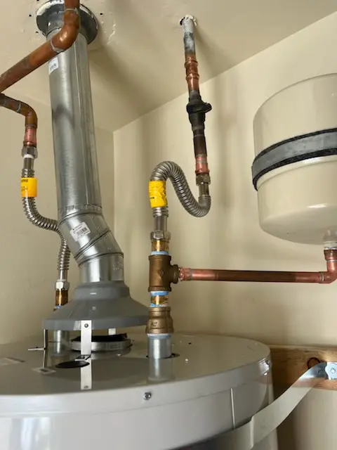 Water heater installation and plumbing repair in Mantua